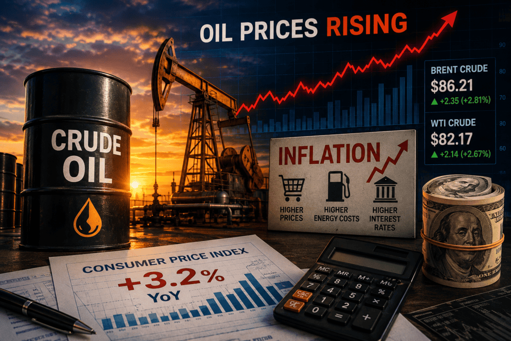 Rising oil prices increase inflation concerns for US investors