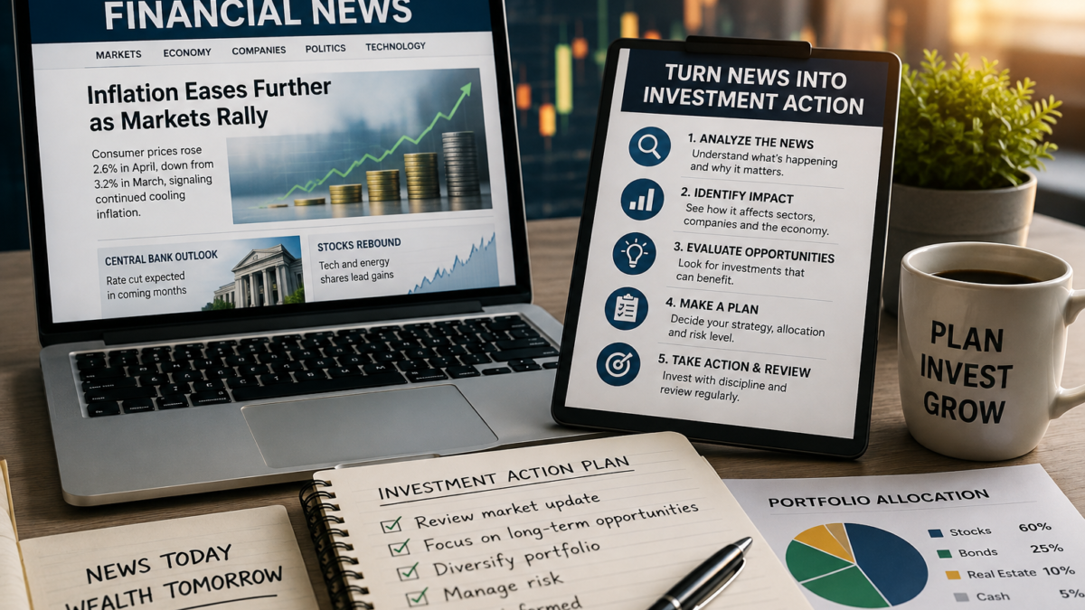 Turn financial news into actionable investment decisions using market analysis and investment planning