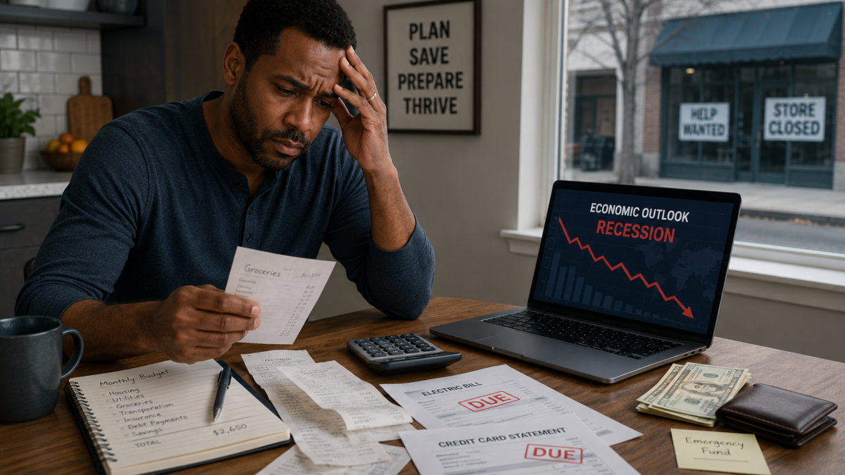 What causes a recession and how an economic downturn affects household finances