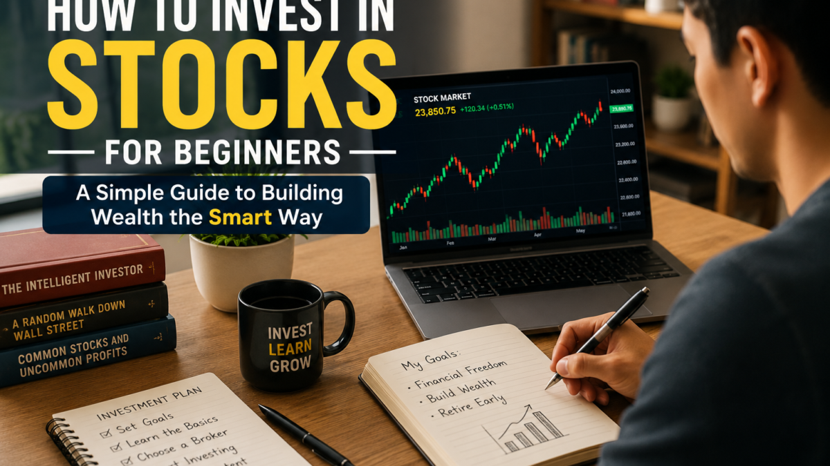 How to invest in stocks for beginners using a laptop and investment plan