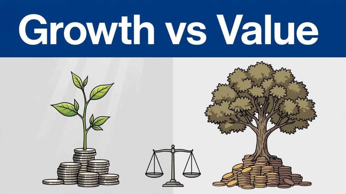 growth stocks vs value stocks